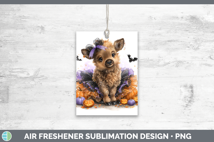 Woodland Halloween Elk Air Freshener Sublimation Car Freshen