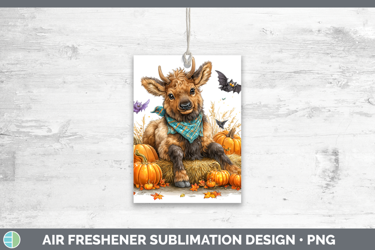 Woodland Halloween Elk Air Freshener Sublimation Car Freshen