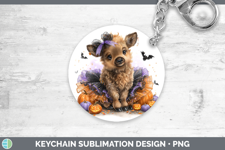 Woodland Halloween Elk Keychain Sublimation Keyring Designs