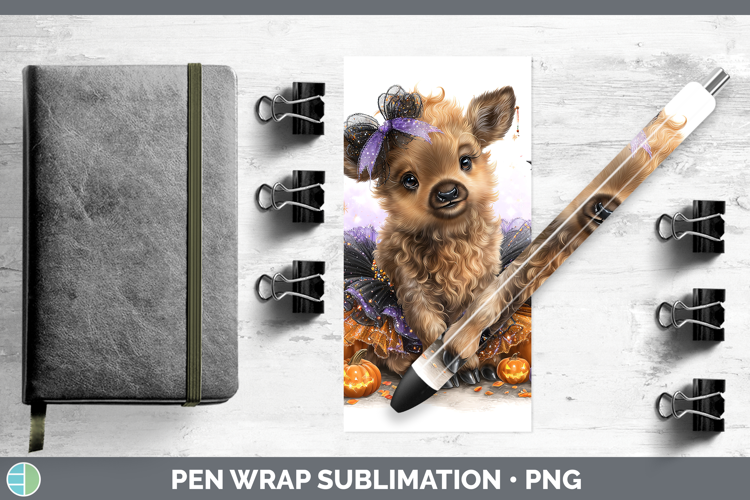 Woodland Halloween Elk Pen Wrap Sublimation Pen Designs