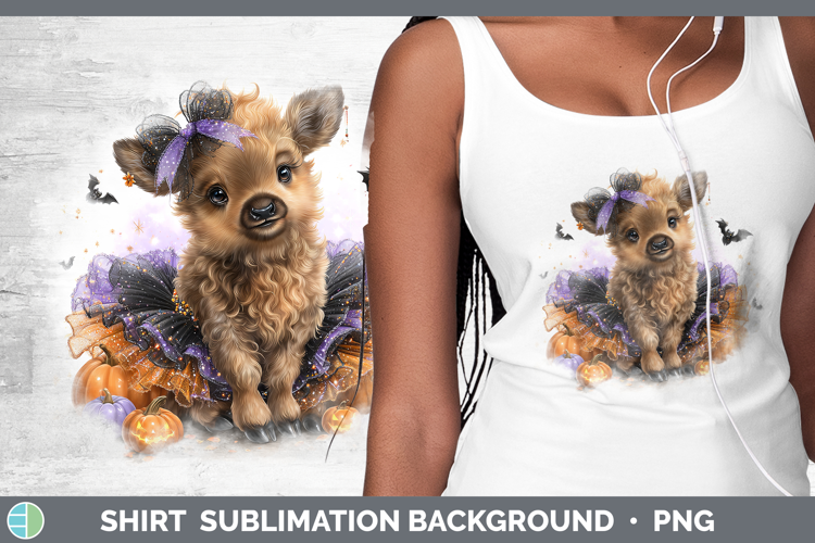 Woodland Halloween Elk Shirt Sublimation Background Designs