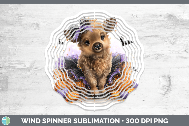 Woodland Halloween Elk Wind Spinner Sublimation Spinner Desi