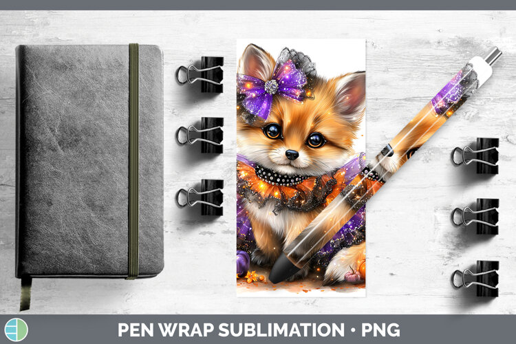 GorgeousWoodland Halloween Pen Wrap design.