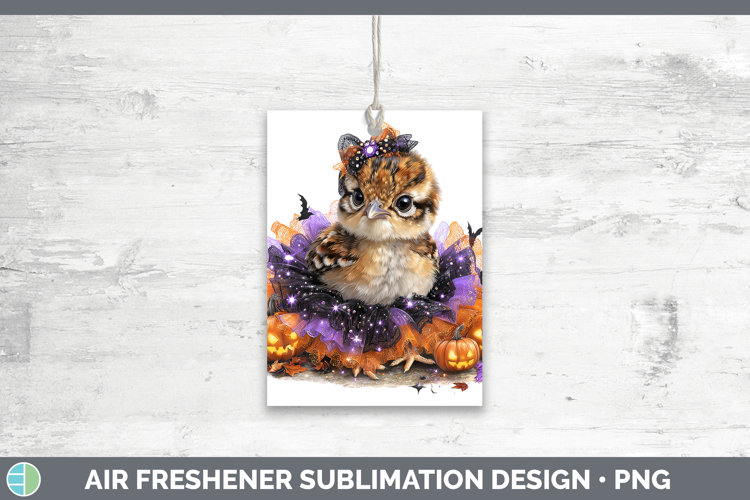 Woodland Halloween Grouse Air Freshener Sublimation Car Fres