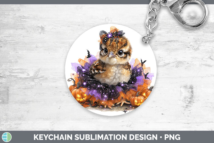 GorgeousWoodland Halloween Keychain design.
