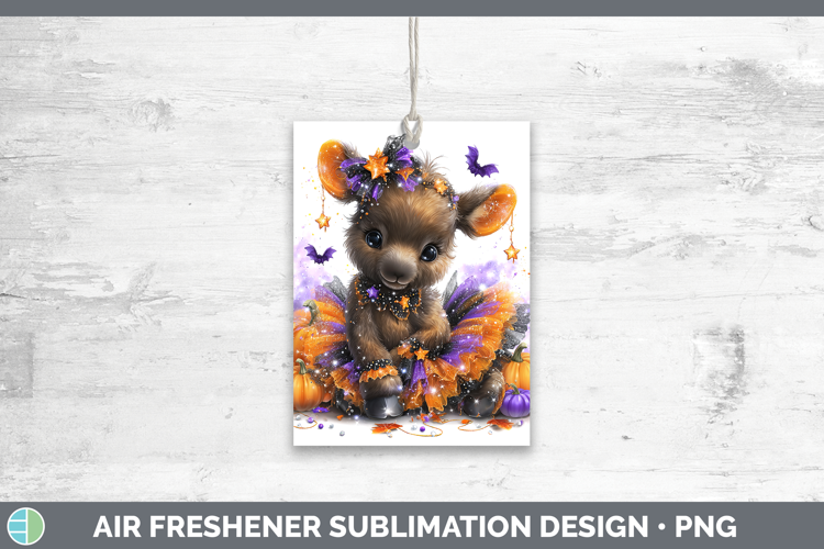 Woodland Halloween Moose Air Freshener Sublimation Car Fresh