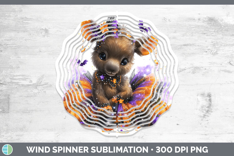 GorgeousWoodland Halloween Wind Spinner design.