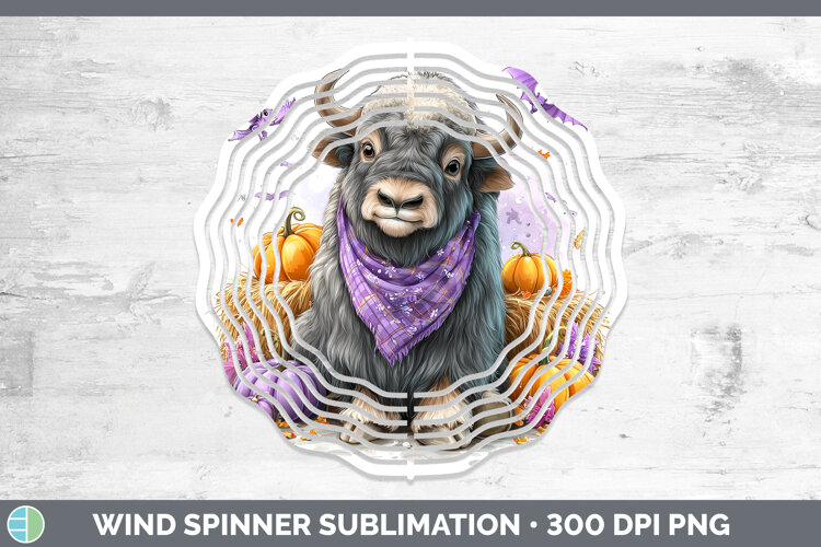 GorgeousWoodland Halloween Wind Spinner design.