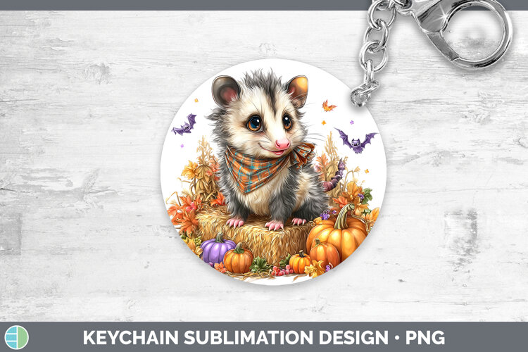 GorgeousWoodland Halloween Keychain design.