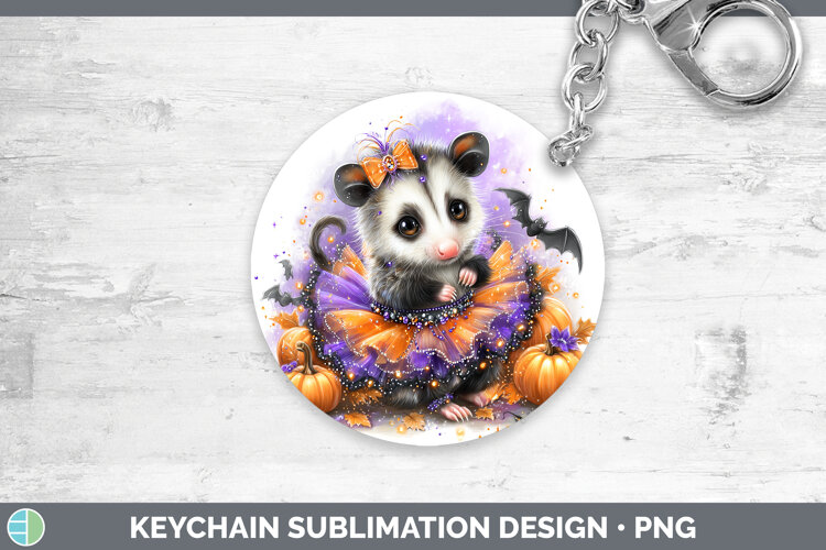 GorgeousWoodland Halloween Keychain design.
