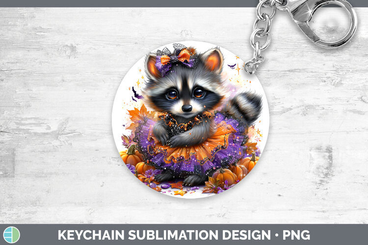 GorgeousWoodland Halloween Keychain design.