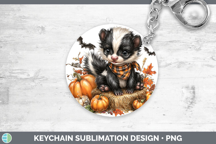 GorgeousWoodland Halloween Keychain design.