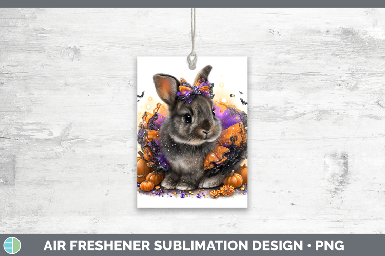 Woodland Halloween Snowshoe Hare Air Freshener Sublimation C