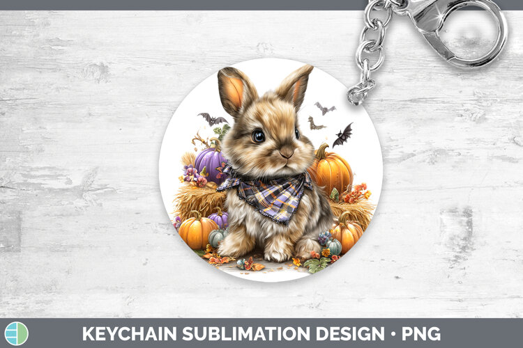 GorgeousWoodland Halloween Keychain design.