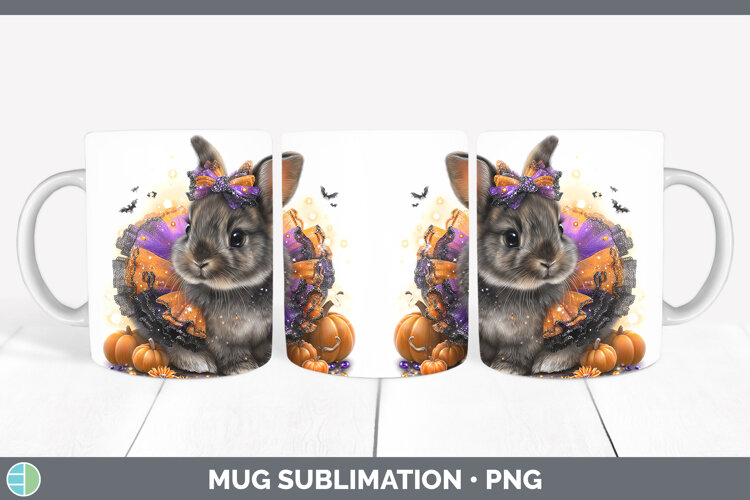 GorgeousWoodland Halloween Mug Wrap design.