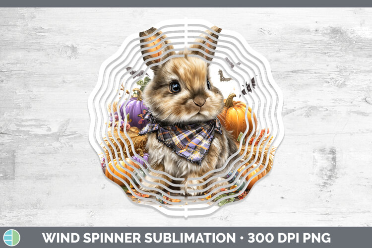 GorgeousWoodland Halloween Wind Spinner design.