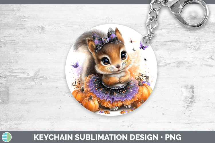 GorgeousWoodland Halloween Keychain design.