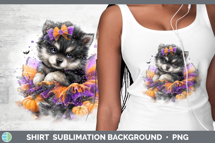 Woodland Halloween Wolf Shirt Sublimation Background Designs