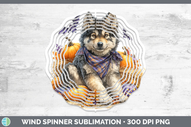GorgeousWoodland Halloween Wind Spinner design.