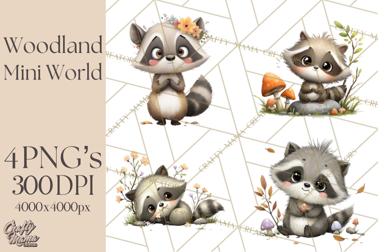 Woodland Animals Clipart, Cute Forest Animals, Foxes Png
