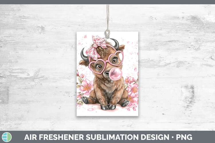 GorgeousWoodland Pink Bubble Gum Air Freshener design.