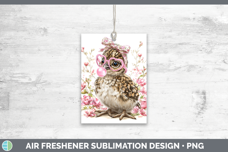 Grouse Woodland Pink Bubble Gum Air Freshener Sublimation De