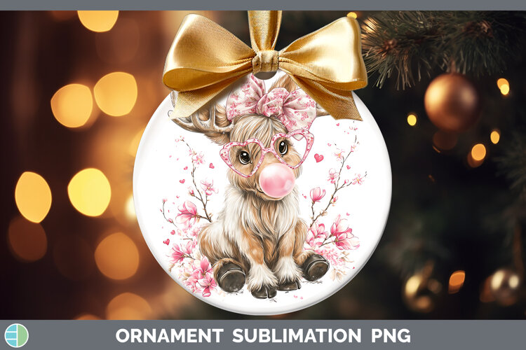 GorgeousWoodland Pink Bubble Gum Ornament design.