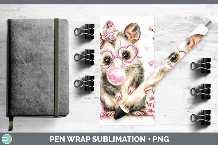 GorgeousWoodland Pink Bubble Gum Pen Wrap design.