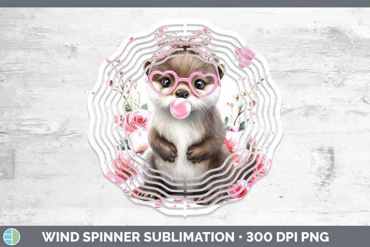 GorgeousWoodland Pink Bubble Gum Wind Spinner design.