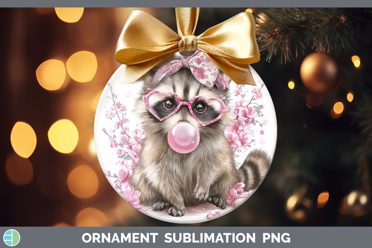 GorgeousWoodland Pink Bubble Gum Ornament design.