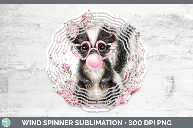 GorgeousWoodland Pink Bubble Gum Wind Spinner design.