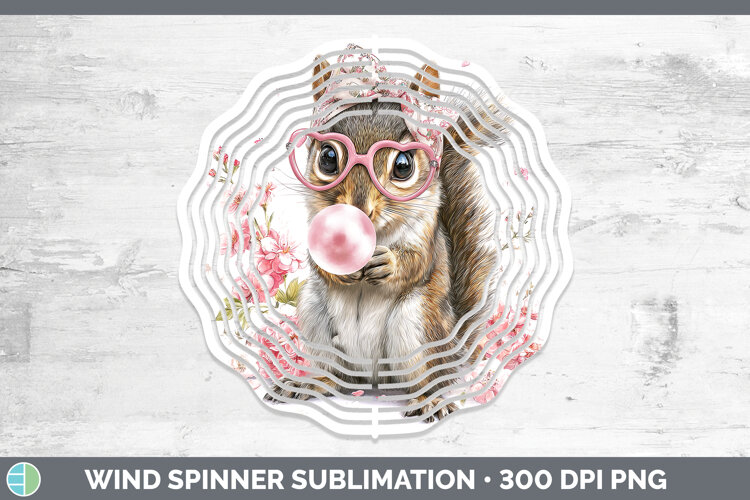 GorgeousWoodland Pink Bubble Gum Wind Spinner design.