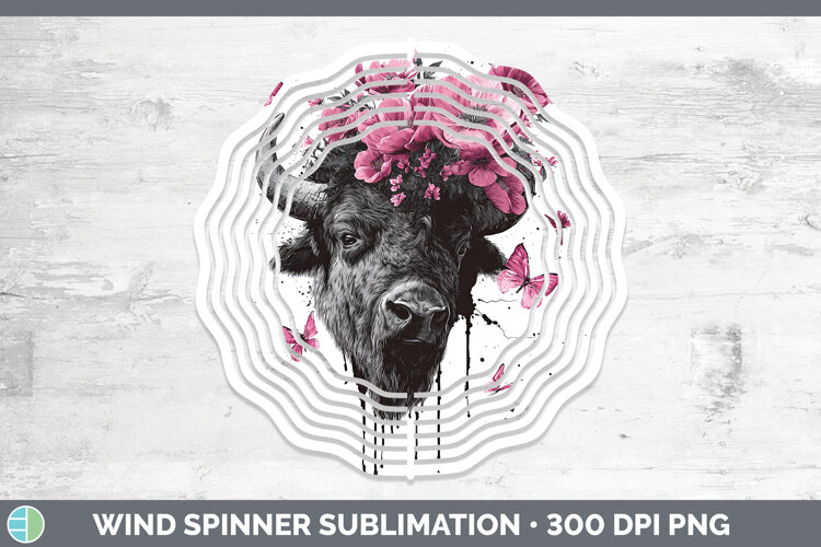 GorgeousWoodland Pink Drips Wind Spinner design.