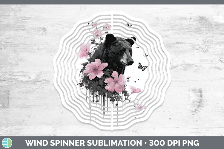 GorgeousWoodland Pink Drips Wind Spinner design.