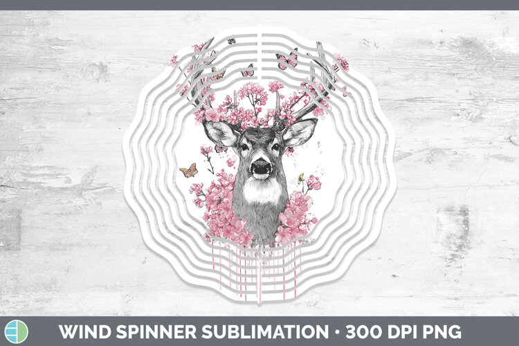 GorgeousWoodland Pink Drips Wind Spinner design.
