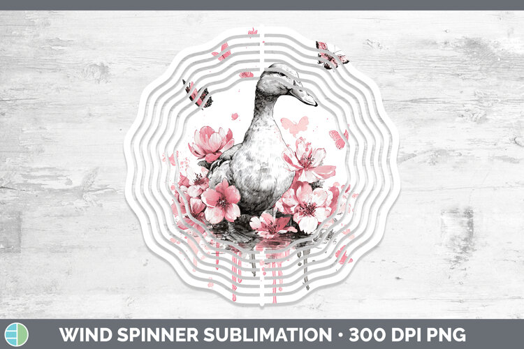 GorgeousWoodland Pink Drips Wind Spinner design.