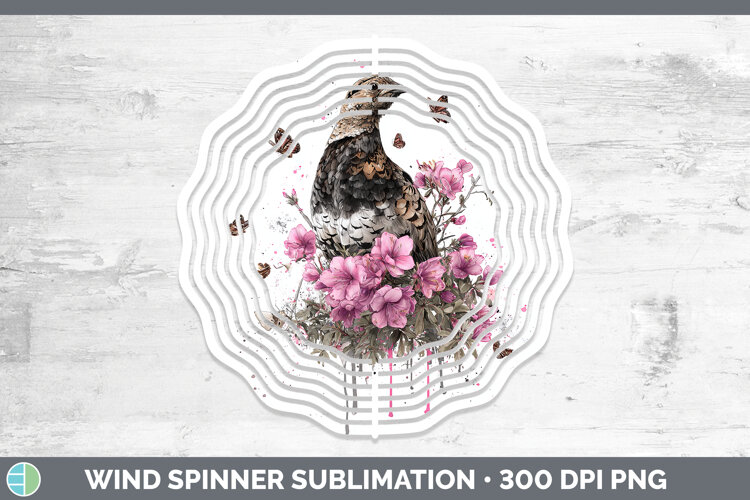 GorgeousWoodland Pink Drips Wind Spinner design.