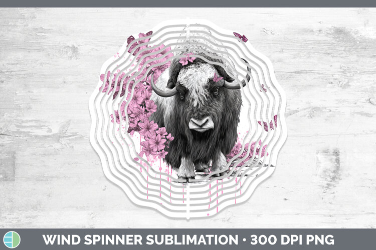 GorgeousWoodland Pink Drips Wind Spinner design.