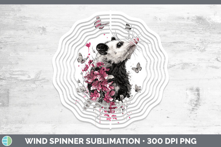 GorgeousWoodland Pink Drips Wind Spinner design.