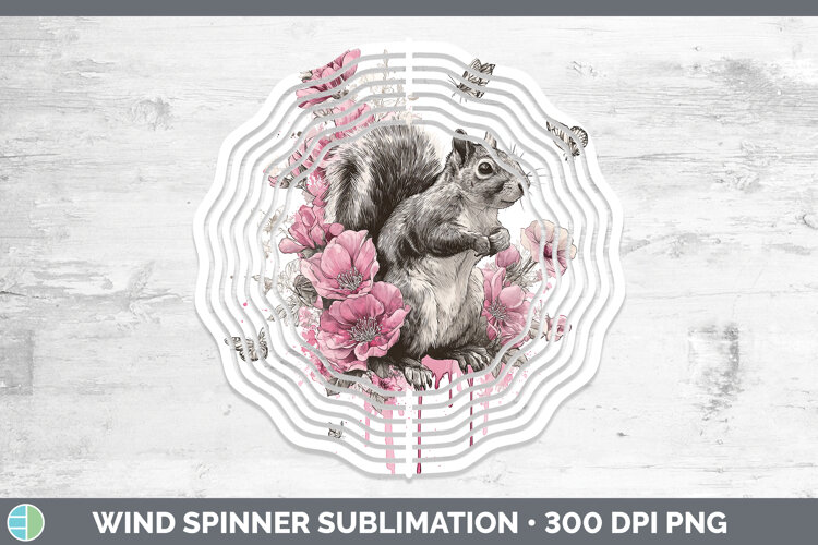 GorgeousWoodland Pink Drips Wind Spinner design.