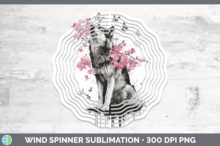 GorgeousWoodland Pink Drips Wind Spinner design.