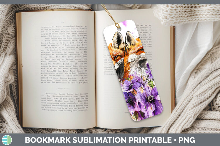 GorgeousWoodland Purple Drips Bookmark design.