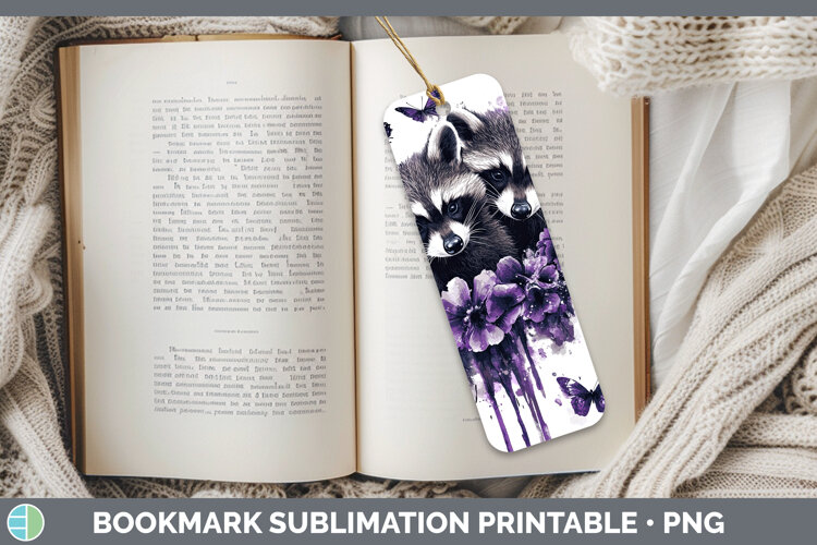 GorgeousWoodland Purple Drips Bookmark design.