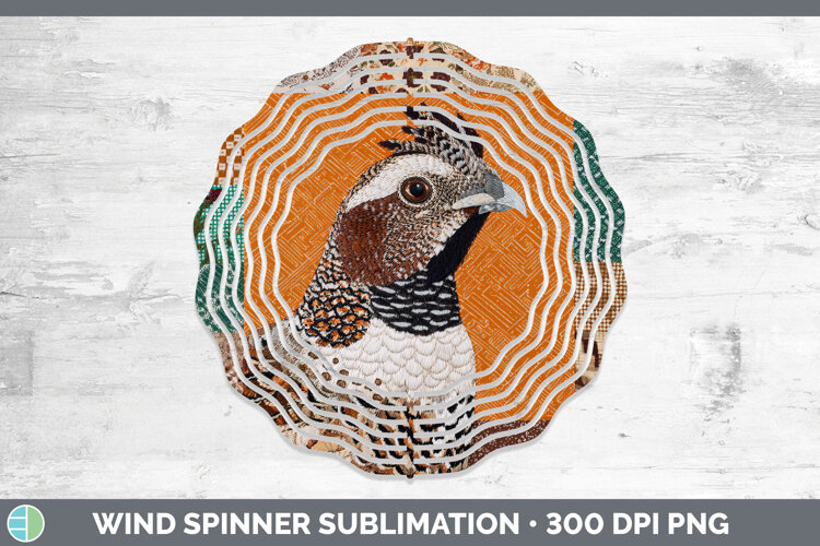 GorgeousWoodland Quilted Patchwork Wind Spinner design.