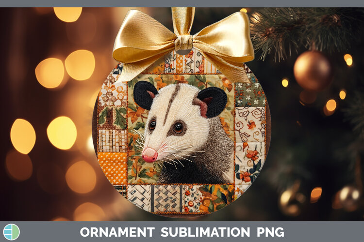 GorgeousWoodland Quilted Patchwork Ornament design.