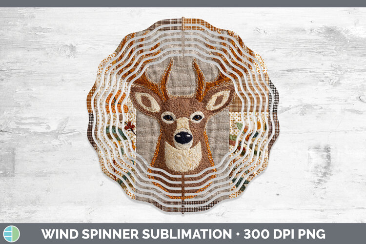 GorgeousWoodland Quilted Patchwork Wind Spinner design.