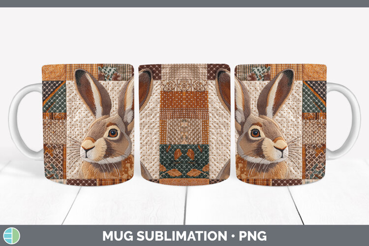 GorgeousWoodland Quilted Patchwork Mug Wrap design.