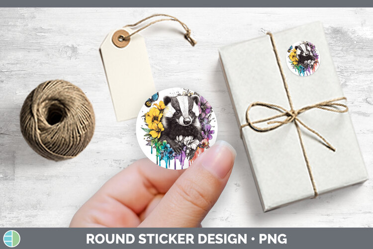 GorgeousWoodland Rainbow Splash Stickers design.