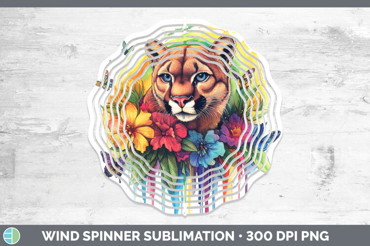 GorgeousWoodland Rainbow Splash Wind Spinner design.