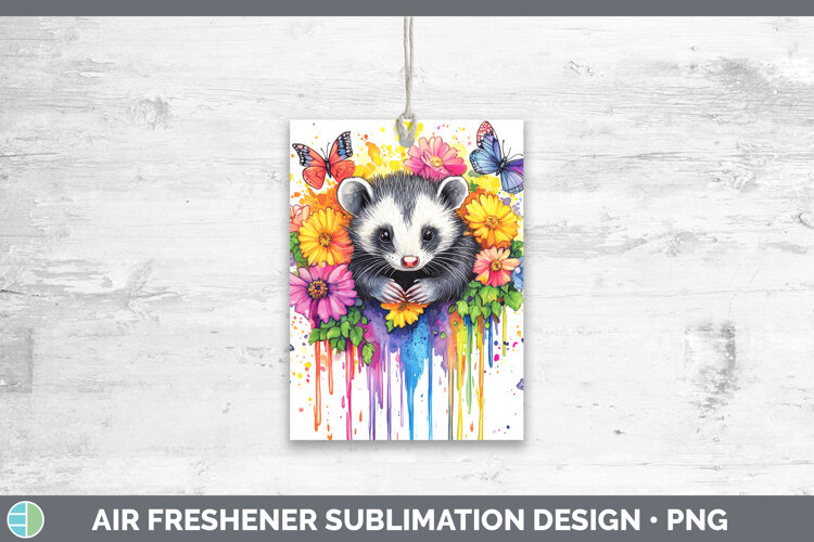 GorgeousWoodland Rainbow Splash Air Freshener design.